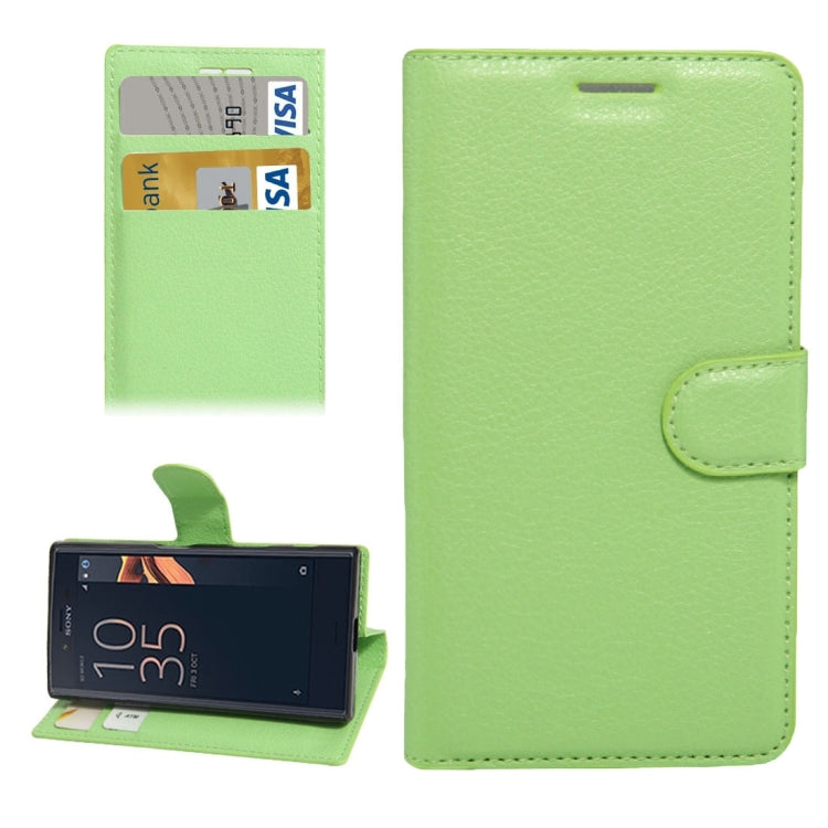 For Sony Xperia X Compact Texture Horizontal Flip Leather Case with Holder & Card Slots & Wallet