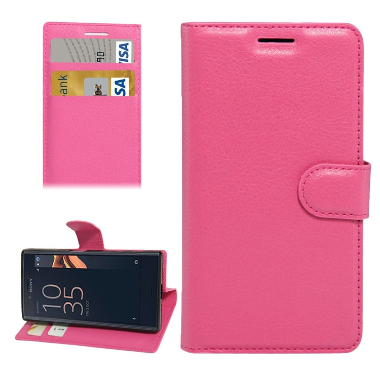 For Sony Xperia X Compact Texture Horizontal Flip Leather Case with Holder & Card Slots & Wallet