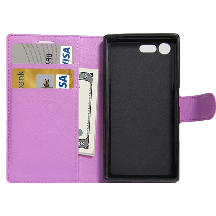 For Sony Xperia X Compact Texture Horizontal Flip Leather Case with Holder & Card Slots & Wallet