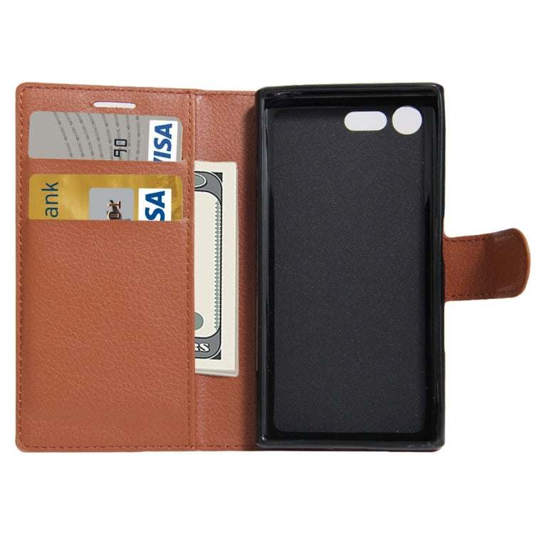 For Sony Xperia X Compact Texture Horizontal Flip Leather Case with Holder & Card Slots & Wallet