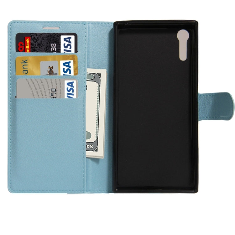 For Sony Xperia XZ Texture Horizontal Flip Leather Case with Holder & Card Slots & Wallet