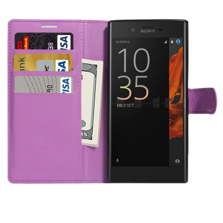 For Sony Xperia XZ Texture Horizontal Flip Leather Case with Holder & Card Slots & Wallet