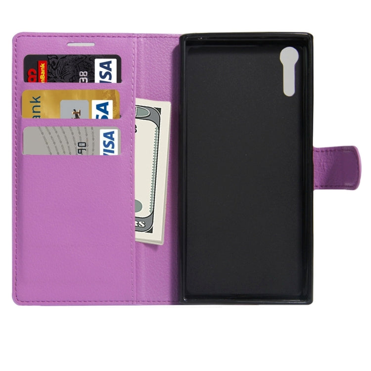 For Sony Xperia XZ Texture Horizontal Flip Leather Case with Holder & Card Slots & Wallet