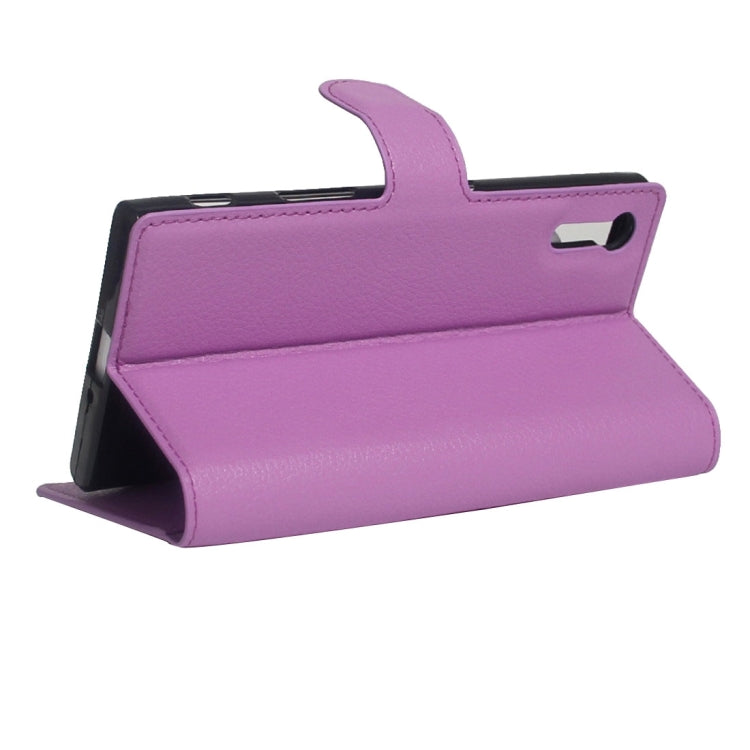 For Sony Xperia XZ Texture Horizontal Flip Leather Case with Holder & Card Slots & Wallet