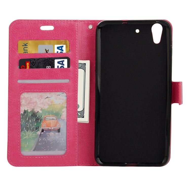 For Huawei Y6 II Crazy Horse Texture Horizontal Flip PU Leather Protective Case with Holder & Card Slots & Wallet