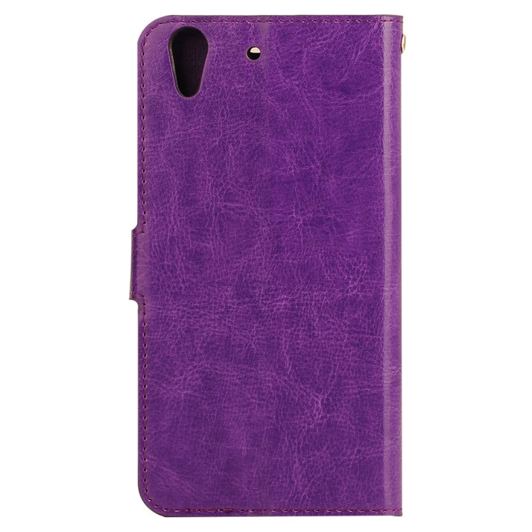 For Huawei Y6 II Crazy Horse Texture Horizontal Flip PU Leather Protective Case with Holder & Card Slots & Wallet