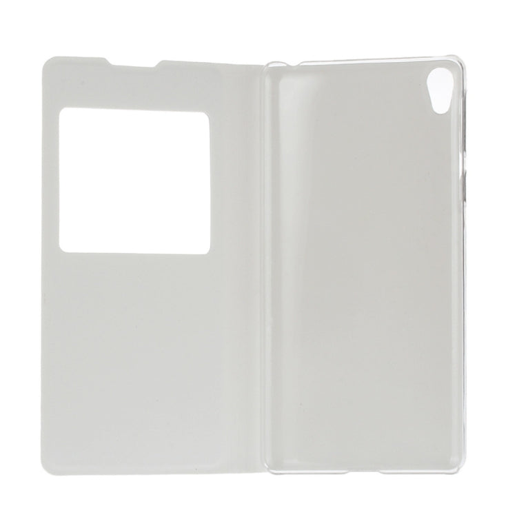 For Sony Xperia E5 Litchi Texture Horizontal Flip Leather Case with Call Display ID