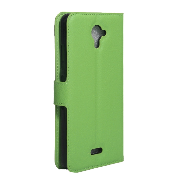 For Wiko UFeel Fab Litchi Texture Horizontal Flip PU Leather Case with Holder & Card Slots & Wallet