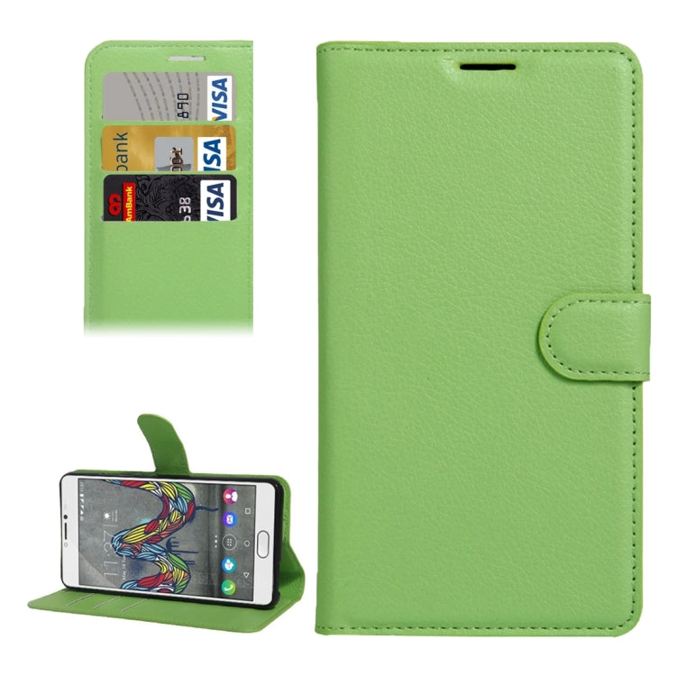 For Wiko UFeel Fab Litchi Texture Horizontal Flip PU Leather Case with Holder & Card Slots & Wallet