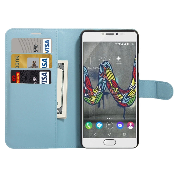 For Wiko UFeel Fab Litchi Texture Horizontal Flip PU Leather Case with Holder & Card Slots & Wallet