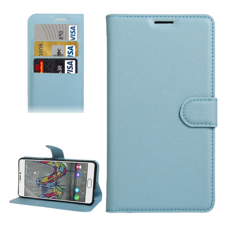 For Wiko UFeel Fab Litchi Texture Horizontal Flip PU Leather Case with Holder & Card Slots & Wallet