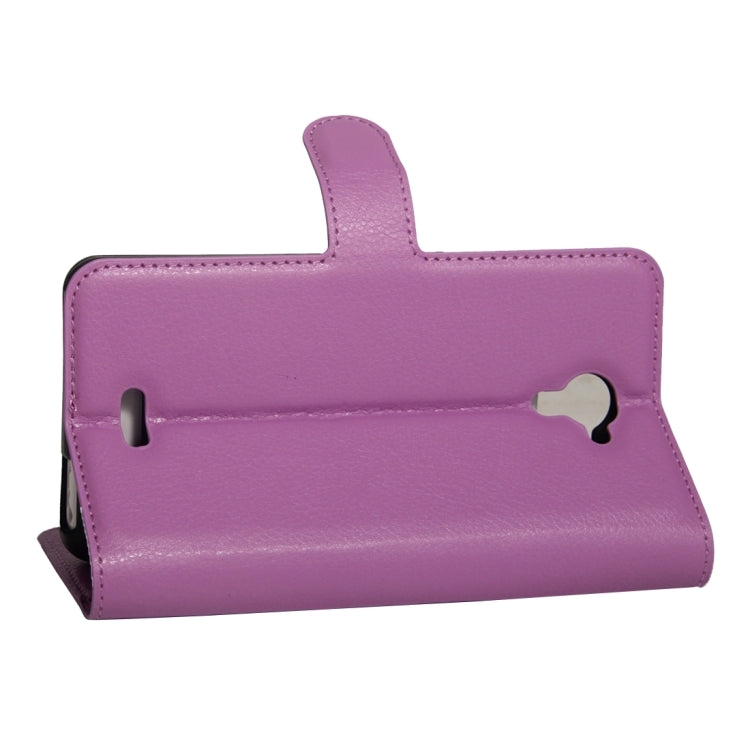 For Wiko UFeel Fab Litchi Texture Horizontal Flip PU Leather Case with Holder & Card Slots & Wallet