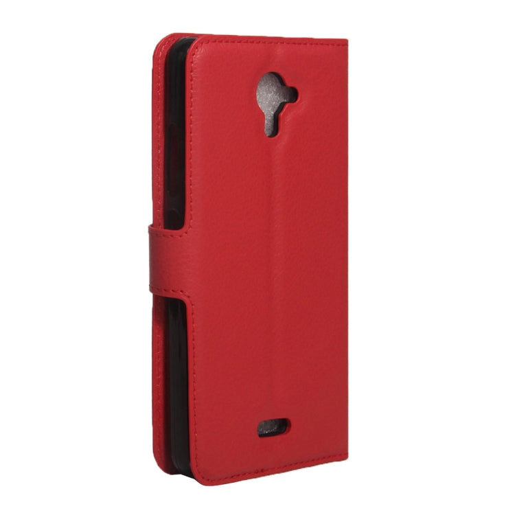 For Wiko UFeel Fab Litchi Texture Horizontal Flip PU Leather Case with Holder & Card Slots & Wallet