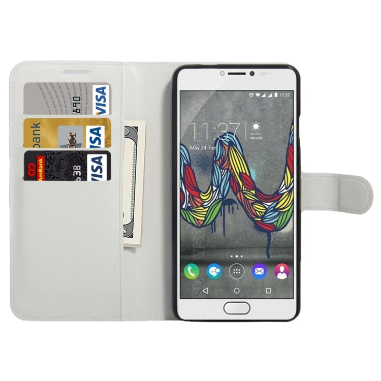 For Wiko UFeel Fab Litchi Texture Horizontal Flip PU Leather Case with Holder & Card Slots & Wallet