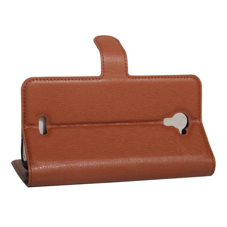 For Wiko UFeel Fab Litchi Texture Horizontal Flip PU Leather Case with Holder & Card Slots & Wallet