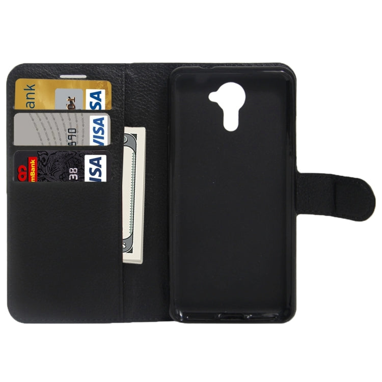 For Wiko UFeel Prime Litchi Texture Horizontal Flip PU Leather Case with Holder & Card Slots & Wallet