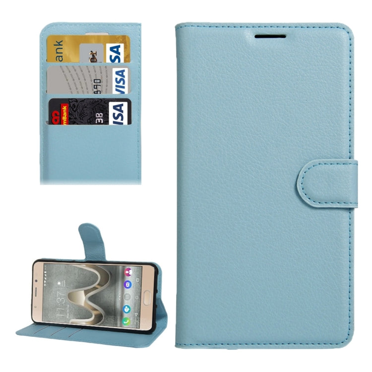 For Wiko UFeel Prime Litchi Texture Horizontal Flip PU Leather Case with Holder & Card Slots & Wallet