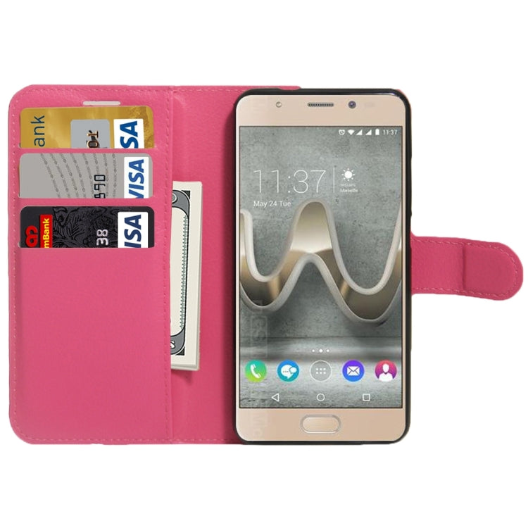 For Wiko UFeel Prime Litchi Texture Horizontal Flip PU Leather Case with Holder & Card Slots & Wallet