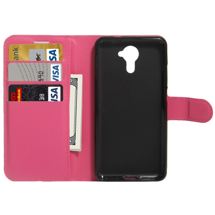 For Wiko UFeel Prime Litchi Texture Horizontal Flip PU Leather Case with Holder & Card Slots & Wallet