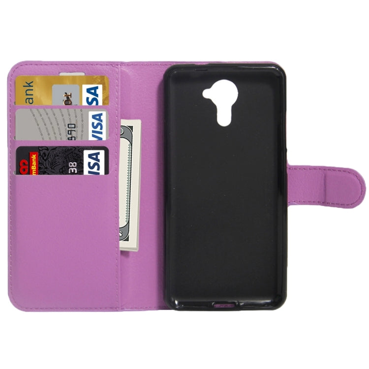 For Wiko UFeel Prime Litchi Texture Horizontal Flip PU Leather Case with Holder & Card Slots & Wallet