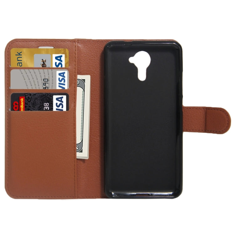 For Wiko UFeel Prime Litchi Texture Horizontal Flip PU Leather Case with Holder & Card Slots & Wallet