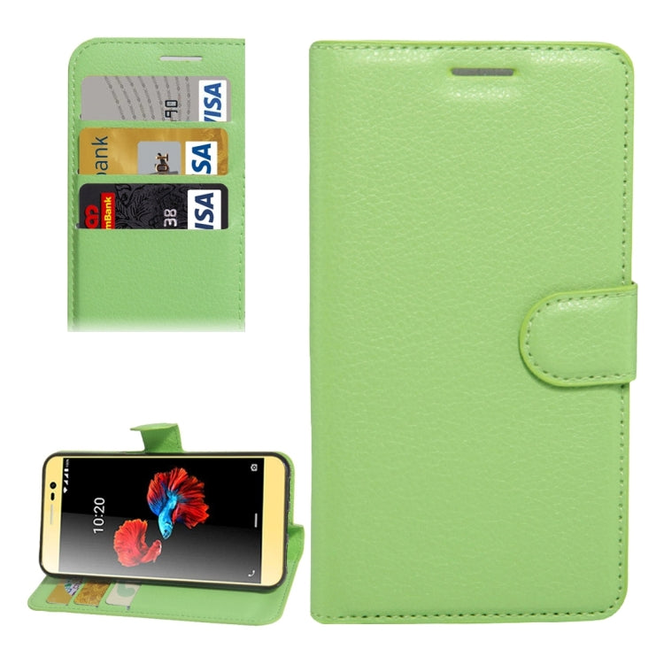 For ZTE A910 Litchi Texture Horizontal Flip PU Leather Case with Holder & Card Slots & Wallet