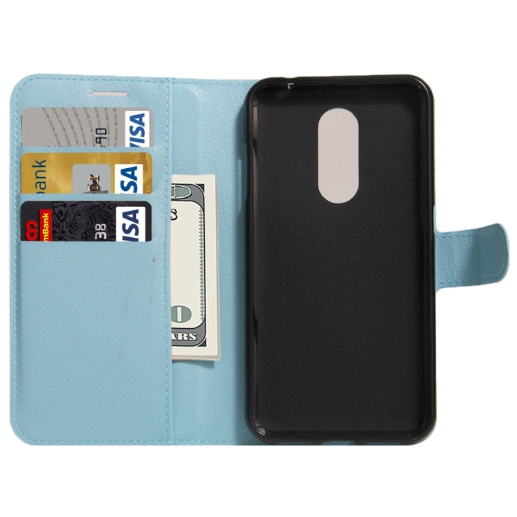 For ZTE A910 Litchi Texture Horizontal Flip PU Leather Case with Holder & Card Slots & Wallet