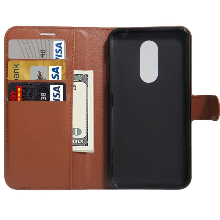 For ZTE A910 Litchi Texture Horizontal Flip PU Leather Case with Holder & Card Slots & Wallet
