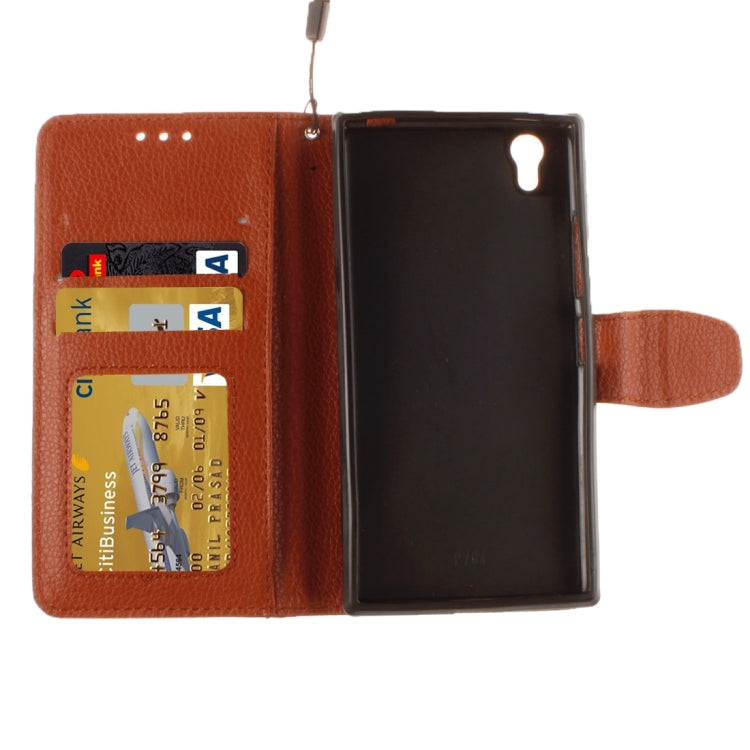 For Lenovo P70 / P70-t Litchi Texture Horizontal Flip PU Leather Case with Holder & Card Slots & Wallet & Photo Frame & Lanyard