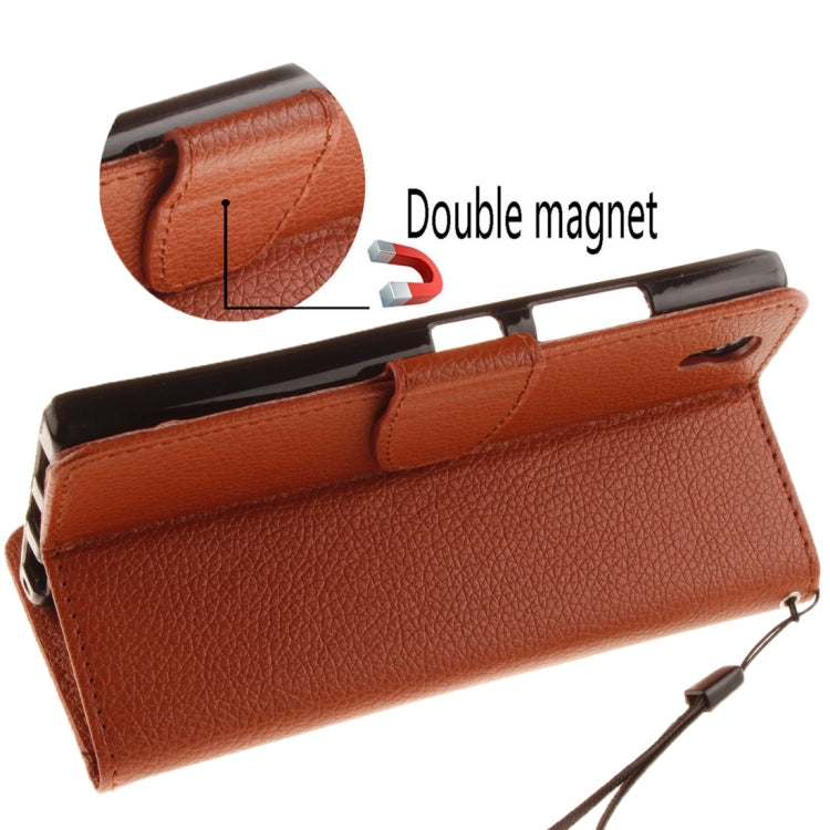 For Lenovo P70 / P70-t Litchi Texture Horizontal Flip PU Leather Case with Holder & Card Slots & Wallet & Photo Frame & Lanyard