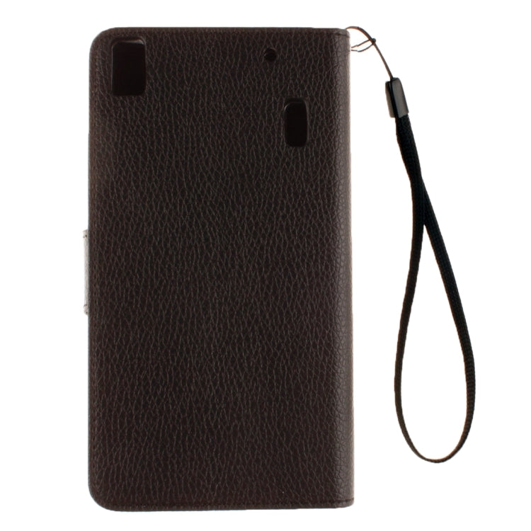 For Lenovo K3 Note Litchi Texture Horizontal Flip PU Leather Case with Holder & Card Slots & Wallet & Photo Frame & Lanyard