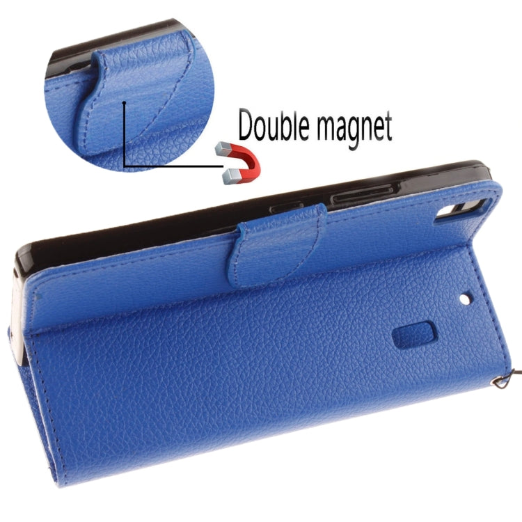 For Lenovo K3 Note Litchi Texture Horizontal Flip PU Leather Case with Holder & Card Slots & Wallet & Photo Frame & Lanyard