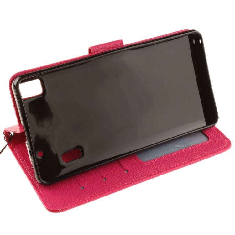 For Lenovo K3 Note Litchi Texture Horizontal Flip PU Leather Case with Holder & Card Slots & Wallet & Photo Frame & Lanyard