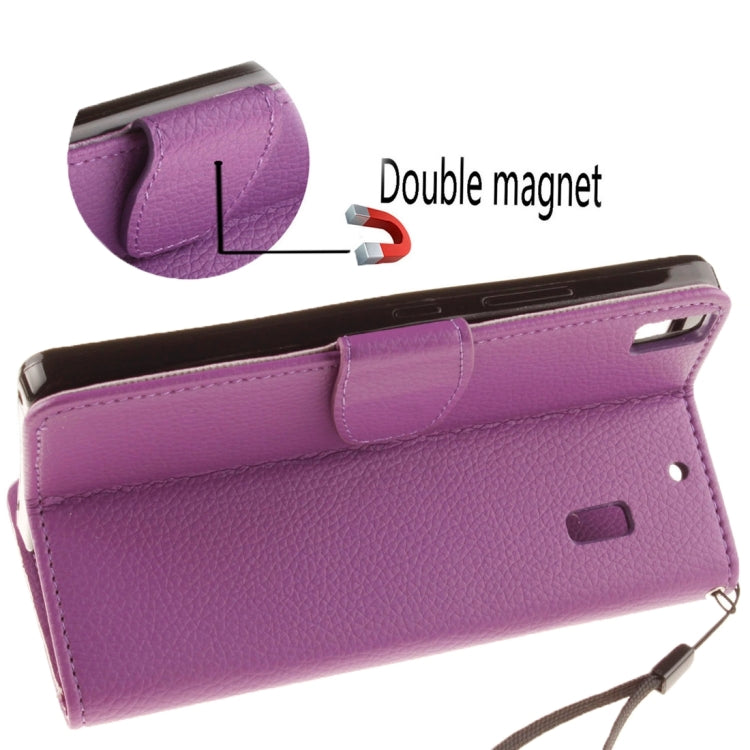 For Lenovo K3 Note Litchi Texture Horizontal Flip PU Leather Case with Holder & Card Slots & Wallet & Photo Frame & Lanyard