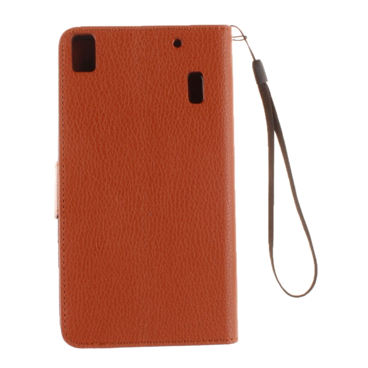For Lenovo K3 Note Litchi Texture Horizontal Flip PU Leather Case with Holder & Card Slots & Wallet & Photo Frame & Lanyard