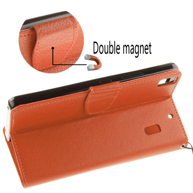 For Lenovo K3 Note Litchi Texture Horizontal Flip PU Leather Case with Holder & Card Slots & Wallet & Photo Frame & Lanyard