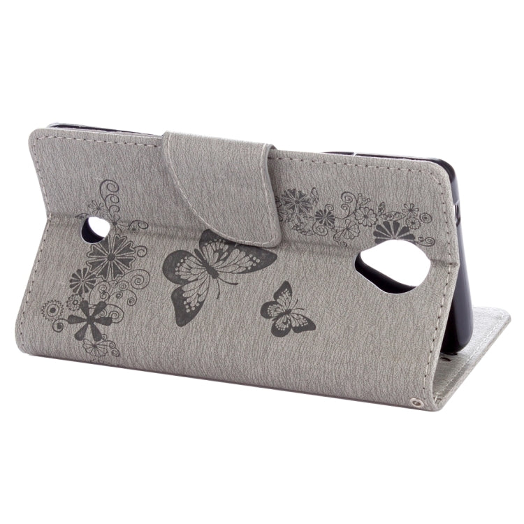 Butterflies Embossing Horizontal Flip Leather Case for Wiko U Feel, with Holder & Card Slots & Wallet & Lanyard