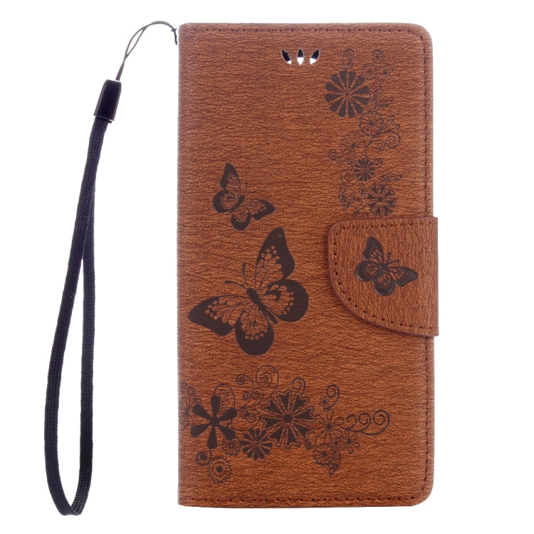 Butterflies Embossing Horizontal Flip Leather Case for Wiko U Feel, with Holder & Card Slots & Wallet & Lanyard