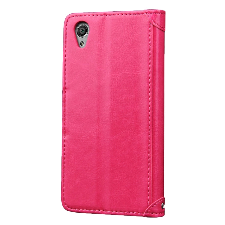 For Sony Xperia X Performance Crazy Horse Texture Horizontal Flip Leather Case with Photo Frame & Holder & Card Slots & Wallet & Lanyard