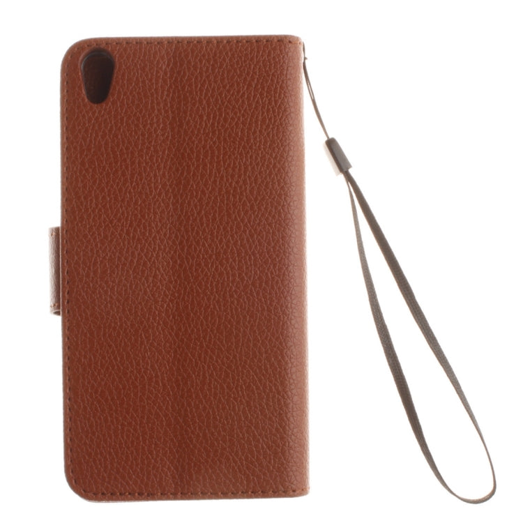 For Sony Xperia XA Litchi Texture Horizontal Flip PU Leather Case with Holder & Card Slots & Wallet & Photo Frame & Lanyard