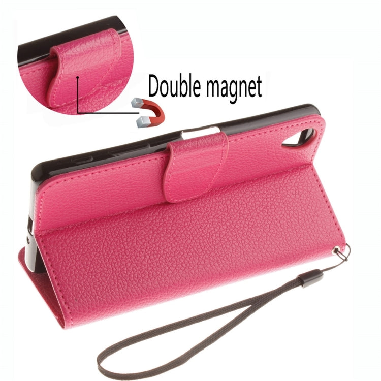 For Sony Xperia X Performance Litchi Texture Horizontal Flip PU Leather Case with Holder & Card Slots & Wallet & Photo Frame & Lanyard