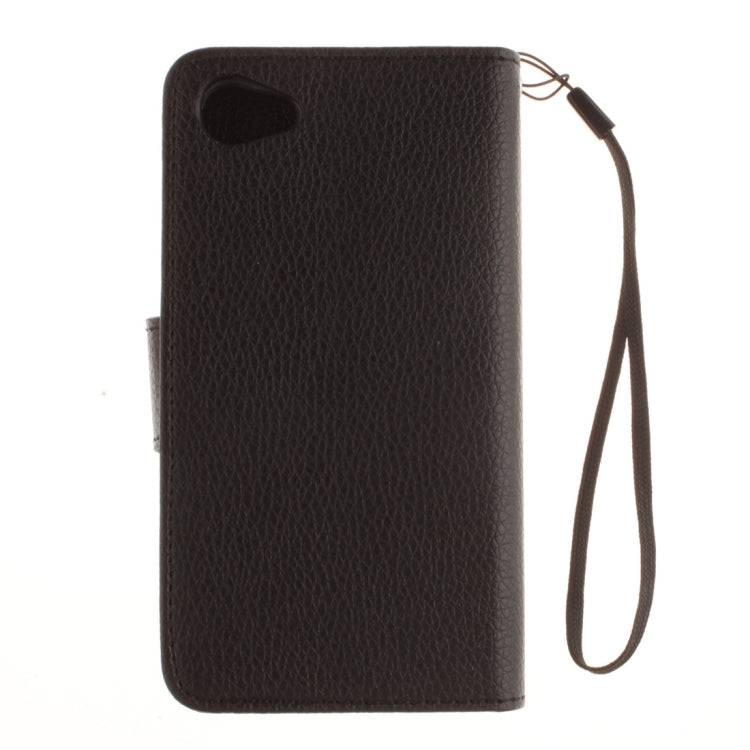 For Sony Xperia Z5 Compact / Z5 mini Litchi Texture Horizontal Flip PU Leather Case with Holder & Card Slots & Wallet & Photo Frame & Lanyard