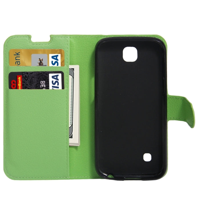 For LG K3 / LS450 Litchi Texture Horizontal Flip PU Leather Case with Holder & Card Slots & Wallet