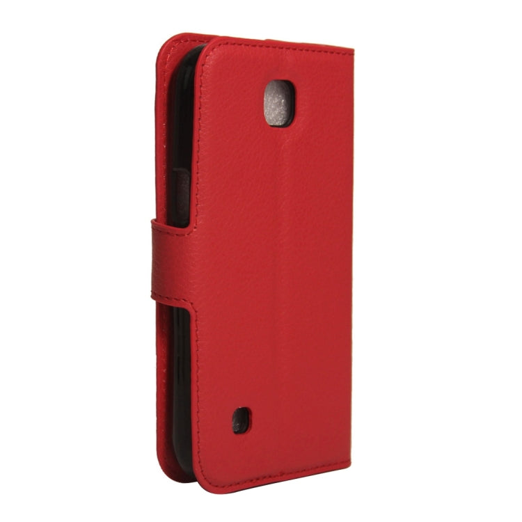 For LG K3 / LS450 Litchi Texture Horizontal Flip PU Leather Case with Holder & Card Slots & Wallet