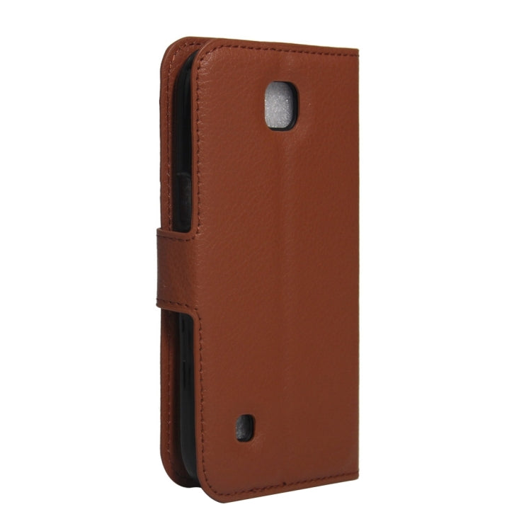 For LG K3 / LS450 Litchi Texture Horizontal Flip PU Leather Case with Holder & Card Slots & Wallet