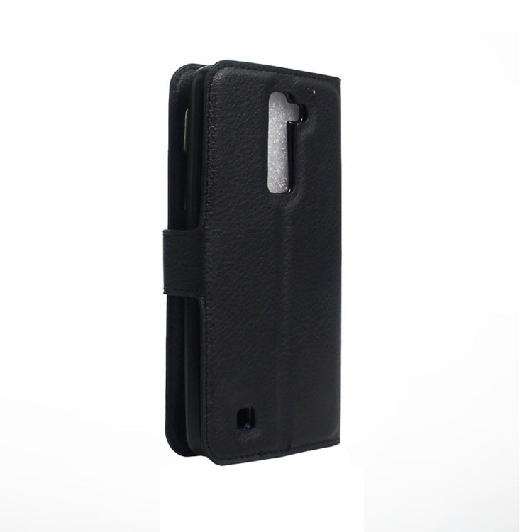 For LG K7 Litchi Texture Horizontal Flip Leather Case with Magnetic Buckle & Holder & Card Slots & Wallet