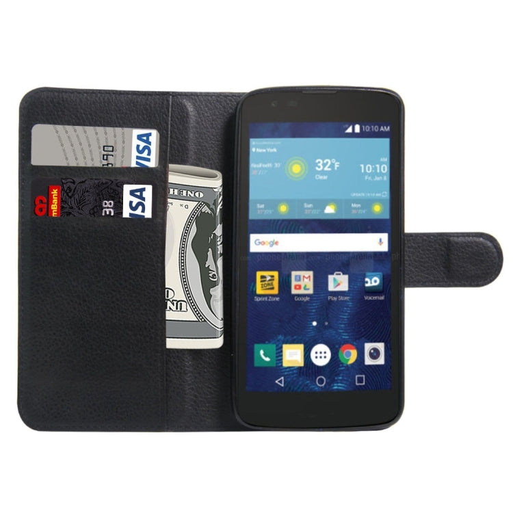 For LG K7 Litchi Texture Horizontal Flip Leather Case with Magnetic Buckle & Holder & Card Slots & Wallet