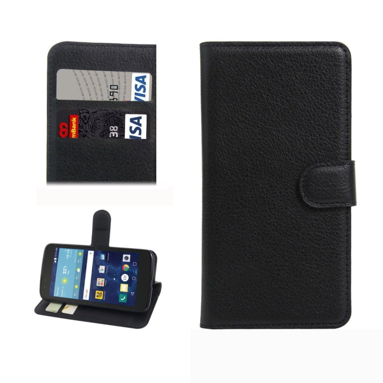 For LG K7 Litchi Texture Horizontal Flip Leather Case with Magnetic Buckle & Holder & Card Slots & Wallet