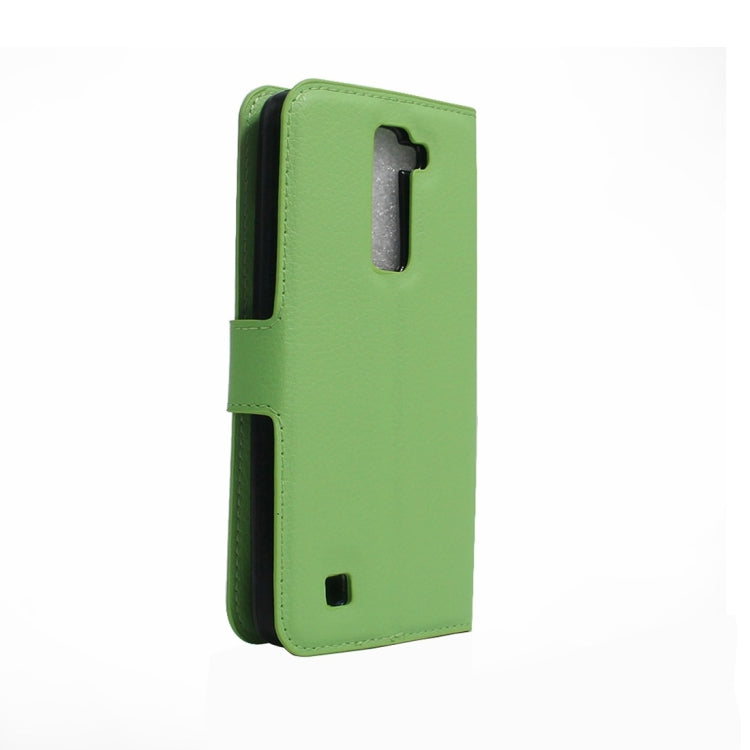 For LG K7 Litchi Texture Horizontal Flip Leather Case with Magnetic Buckle & Holder & Card Slots & Wallet