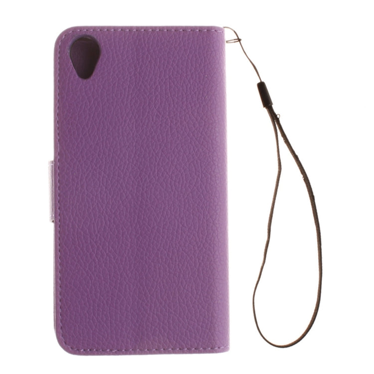 For Sony Xperia X Litchi Texture Horizontal Flip PU Leather Case with Holder & Card Slots & Wallet & Photo Frame & Lanyard